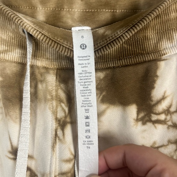 Lululemon Warm Down Jogger *Earth Dye br Earth Dye Sand Size 8 - Picture 3 of 5